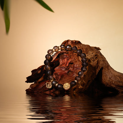 Bracelet For Water Element Gentle & Balance Energy - Smoky Quartz