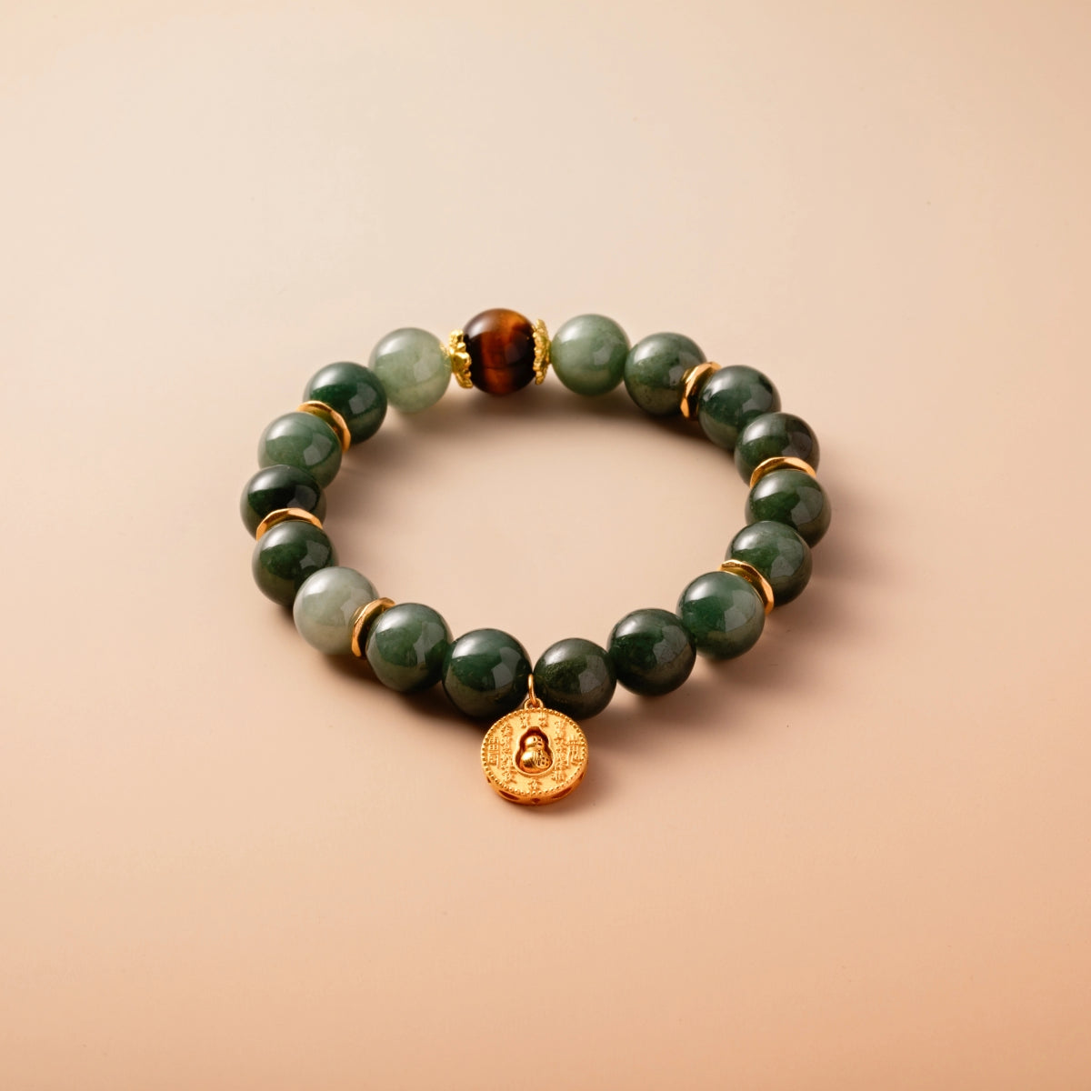 Bracelet For Wood Element Amplified Energy - Jadeite & Citrine