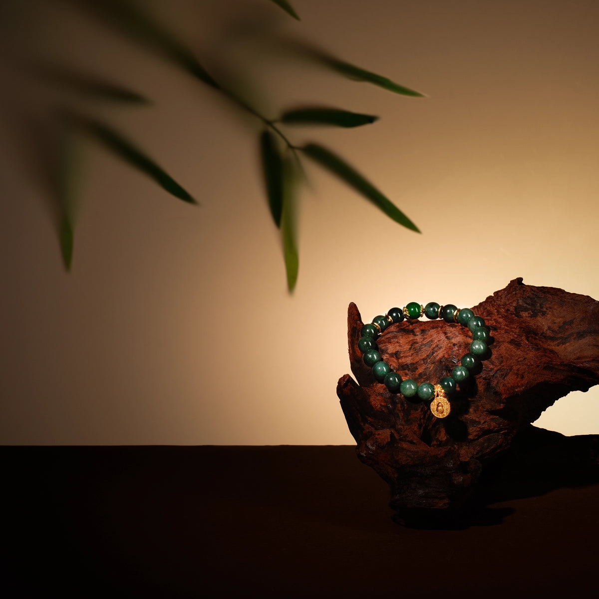 Bracelet For Wood Element Gentle & Balance Energy- Jadeite & Green Agate
