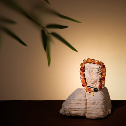 Bracelet For Earth Element Amplified Energy- Citrine & Jet