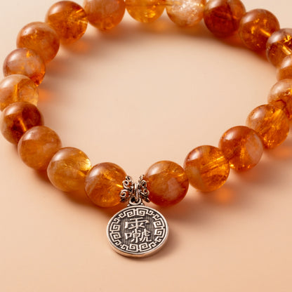 Bracelet For Earth Element Gentle & Balance Energy - Citrine
