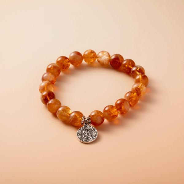 Bracelet For Earth Element Gentle & Balance Energy - Citrine