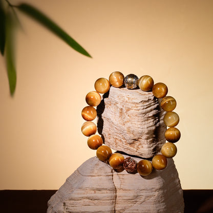 Bracelet For Earth Element Gentle & Balance Energy - Golden Tiger's Eye