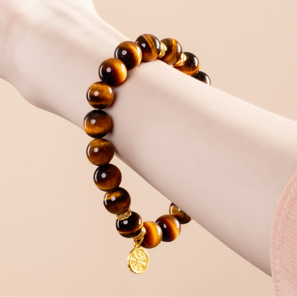 Bracelet For Earth Element Gentle & Balance Energy - Golden Tiger's Eye