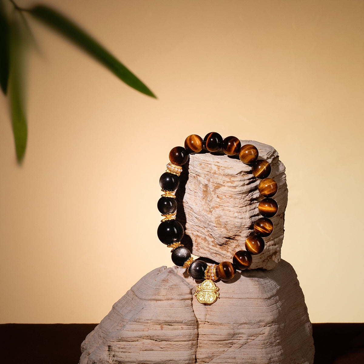 Bracelet For Earth Element Gentle & Balance Energy - Golden Tiger's Eye