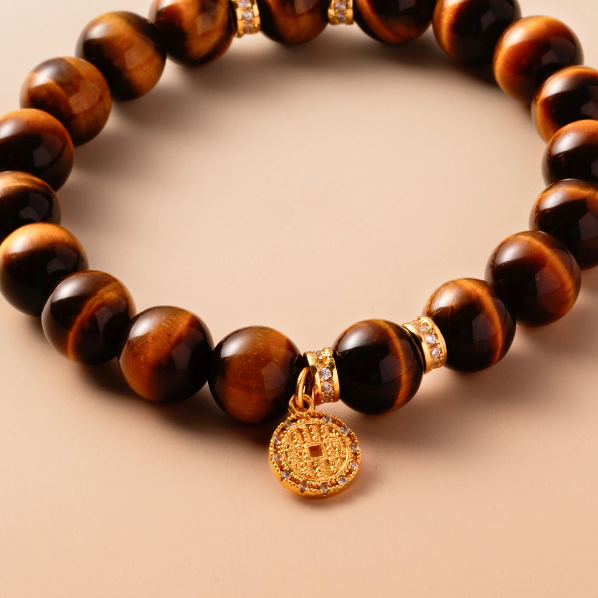 Bracelet For Earth Element Gentle & Balance Energy - Golden Tiger's Eye