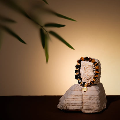 Bracelet For Earth Element Gentle & Balance Energy - Golden Tiger's Eye