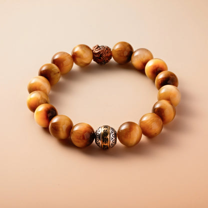 Bracelet For Earth Element Gentle & Balance Energy - Golden Tiger's Eye