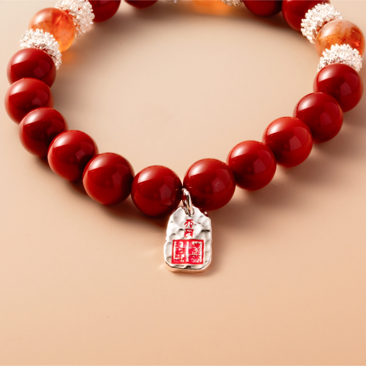Bracelet For Fire Element Amplified Energy - Red Agate & Citrine