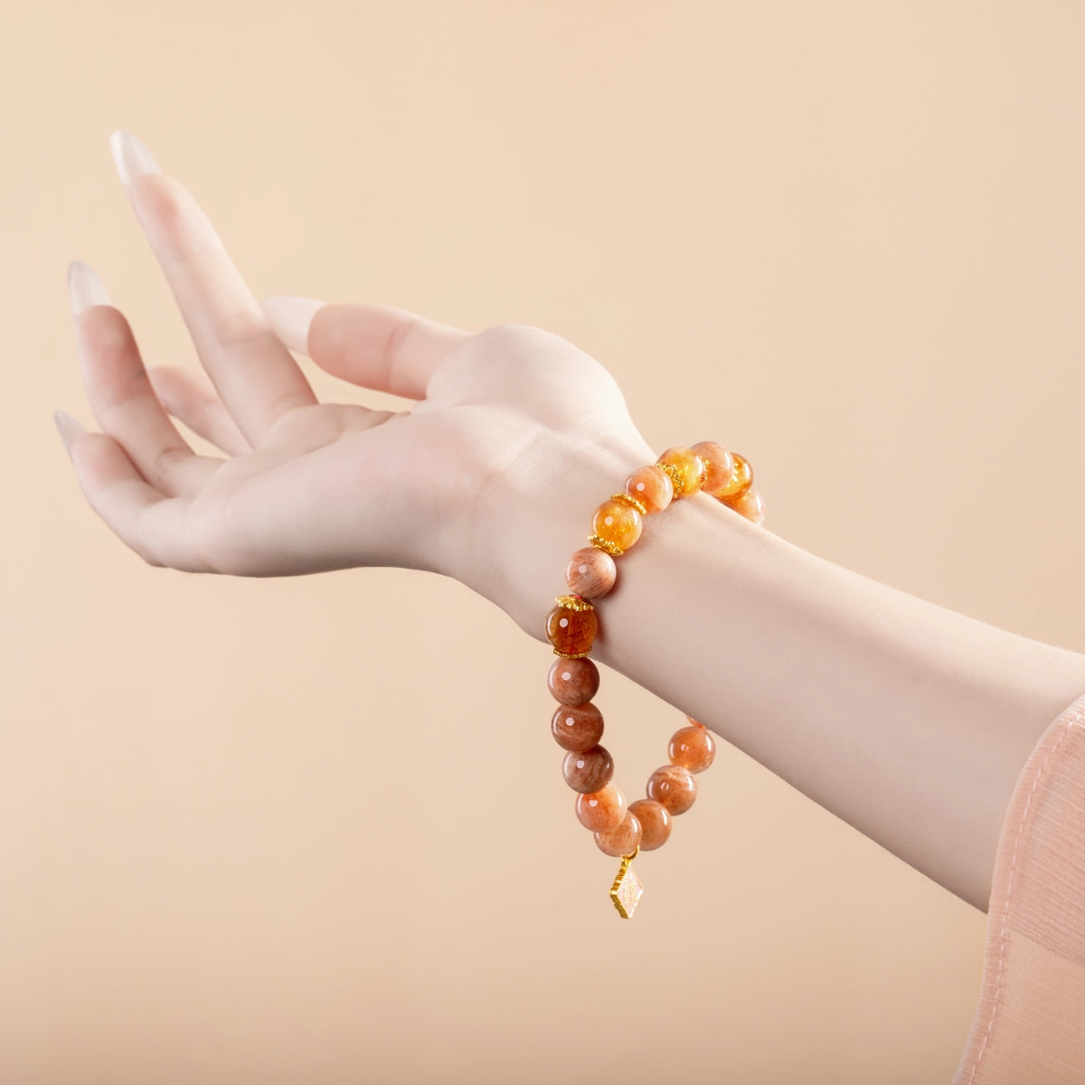 Bracelet For Fire Element Amplified Energy - Sunstone & Citrine