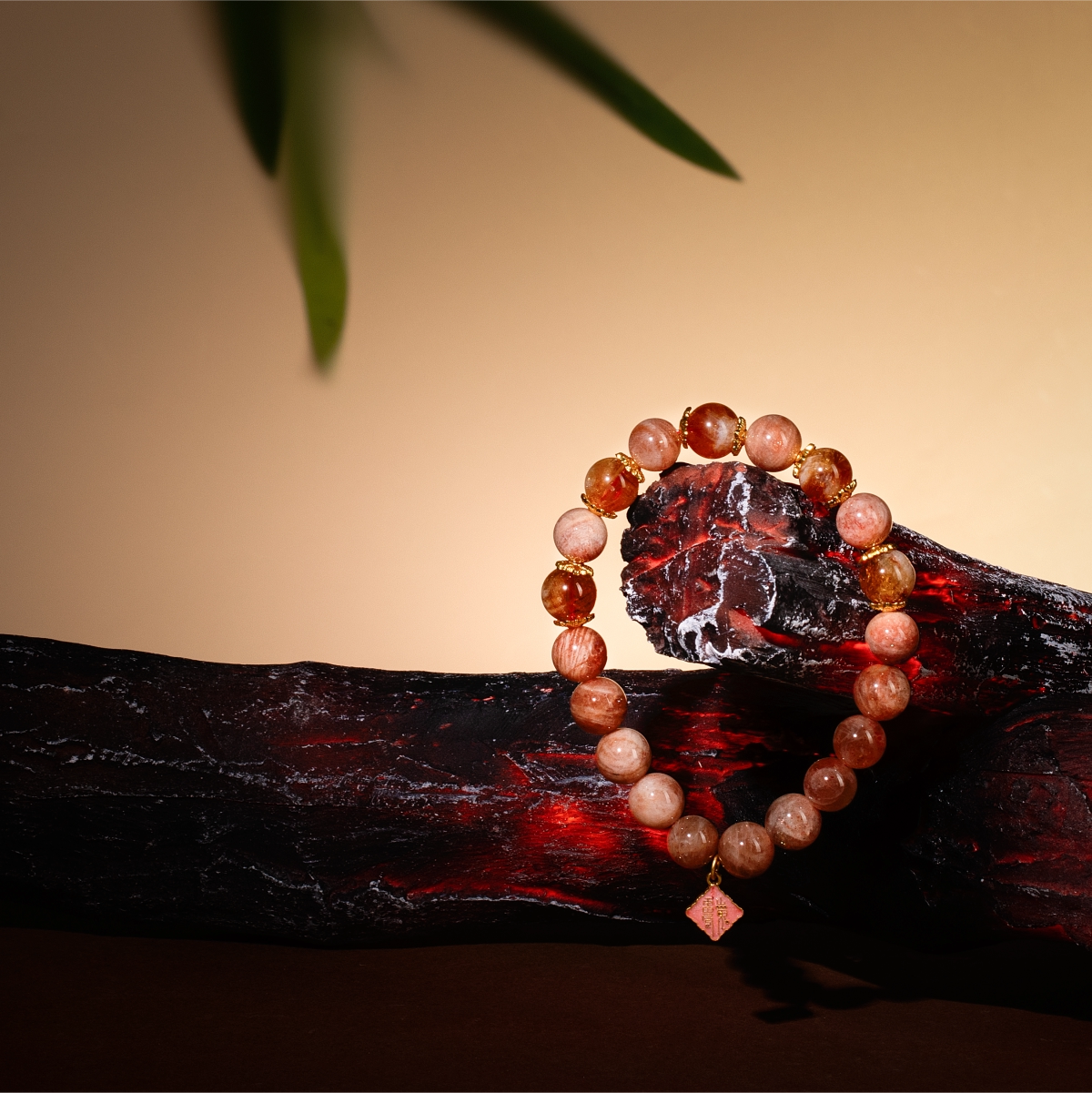 Bracelet For Fire Element Amplified Energy - Sunstone & Citrine