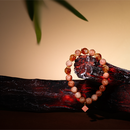 Bracelet For Fire Element Amplified Energy - Sunstone & Citrine