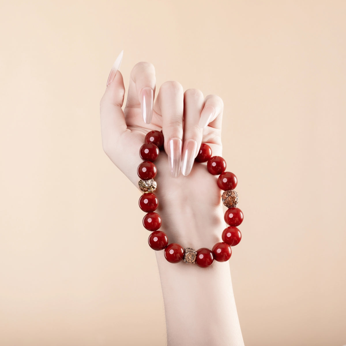 Bracelet For Fire Element Gentle/Balance Energy- Red Agate