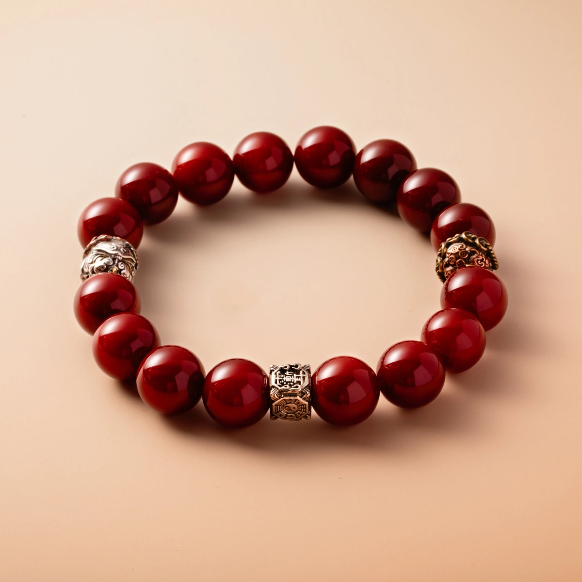 Bracelet For Fire Element Gentle/Balance Energy- Red Agate