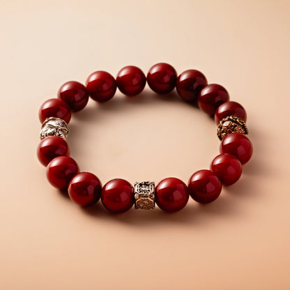 Bracelet For Fire Element Gentle/Balance Energy- Red Agate