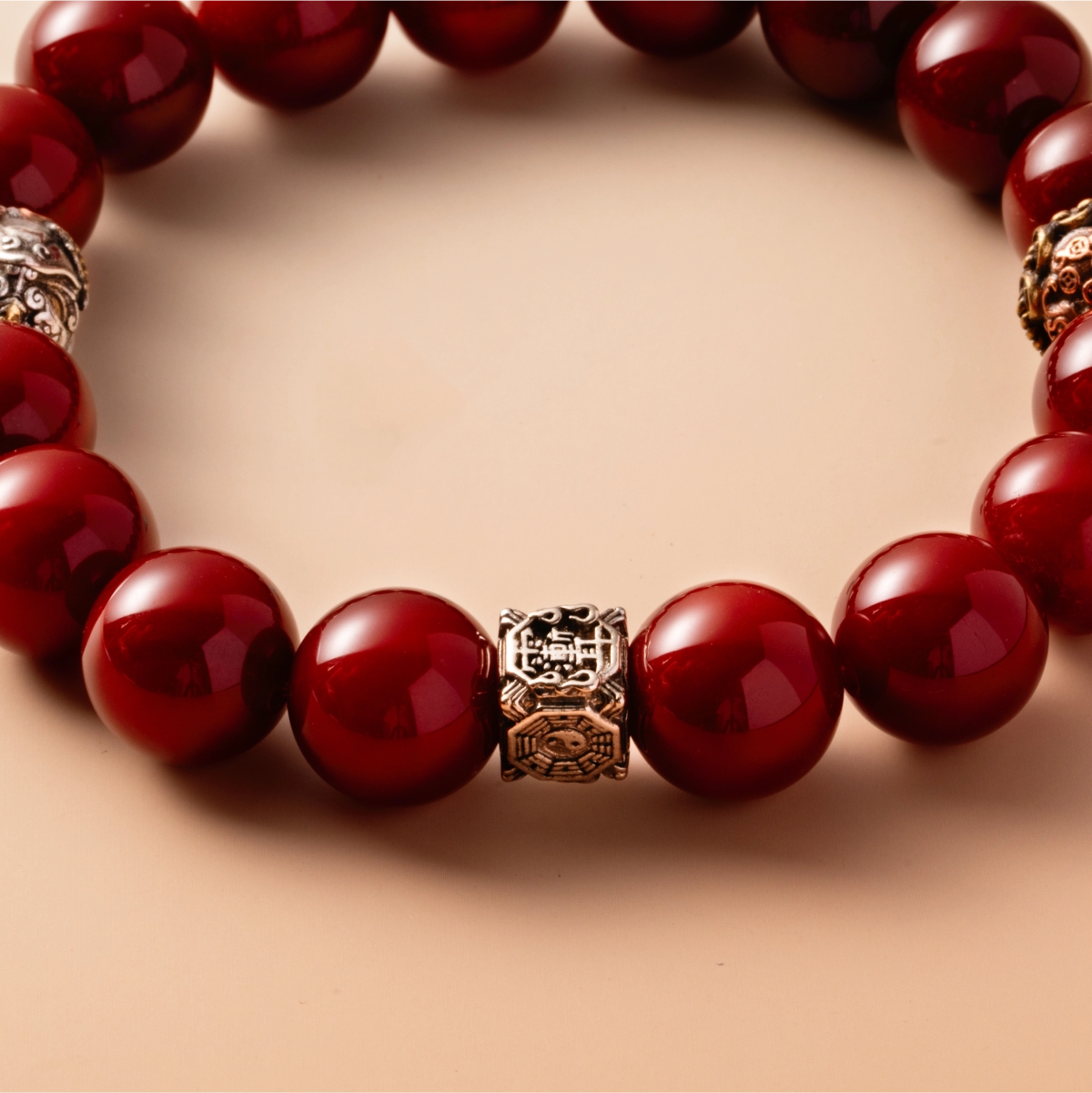 Bracelet For Fire Element Gentle/Balance Energy- Red Agate