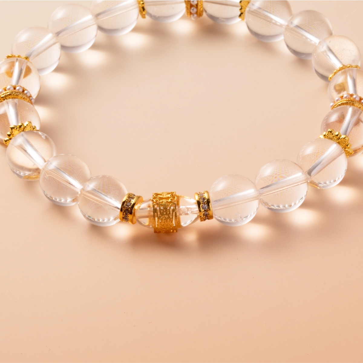 Bracelet For Metal Element Gentle & Balance Energy - Clear Quartz
