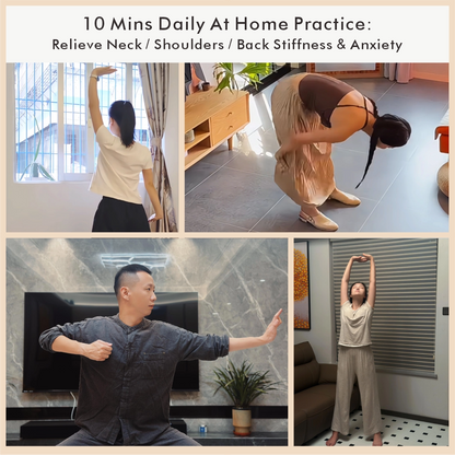 Tai Chi Ba Duan Jin Full Routine: Fix Chronic Stiffness & Sleep Issues | Lifetime Video Course